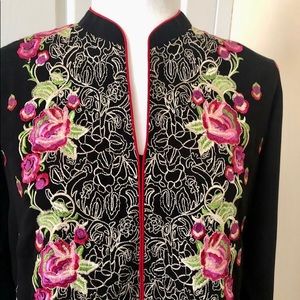 High quality Black Linen embroidery Kurti/Kamiz.